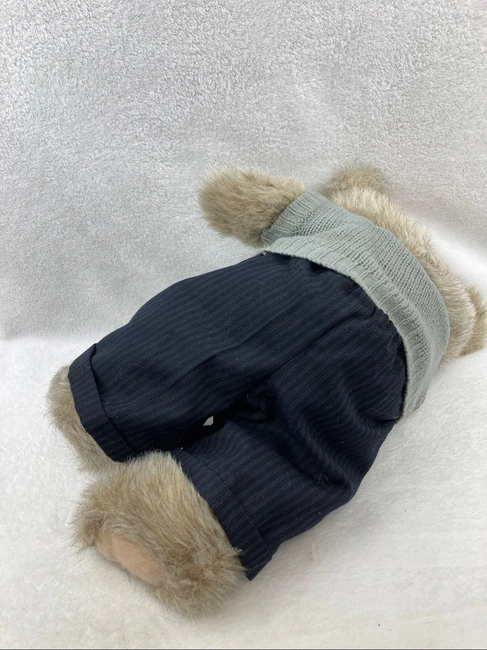 VTG 1985 Heartline Grandpa Bear Plush Stuffed Animal Toy 18” Balding